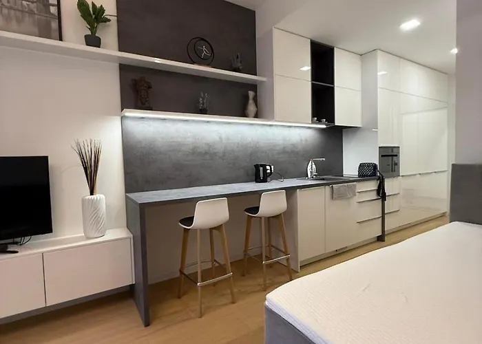 Moderny 1-izbovy S Terasou, Ranajkami A Parkovanim * ブラチスラヴァ